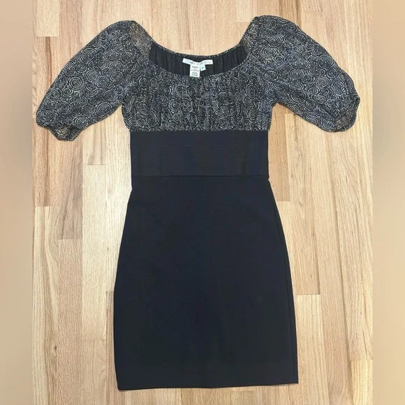 Max Studio | Dresses | Max Studio Empire Waist Sheath Dress Black Floral  Size Small Holiday Dressy | Poshmark